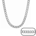 Silver Open Curb Link