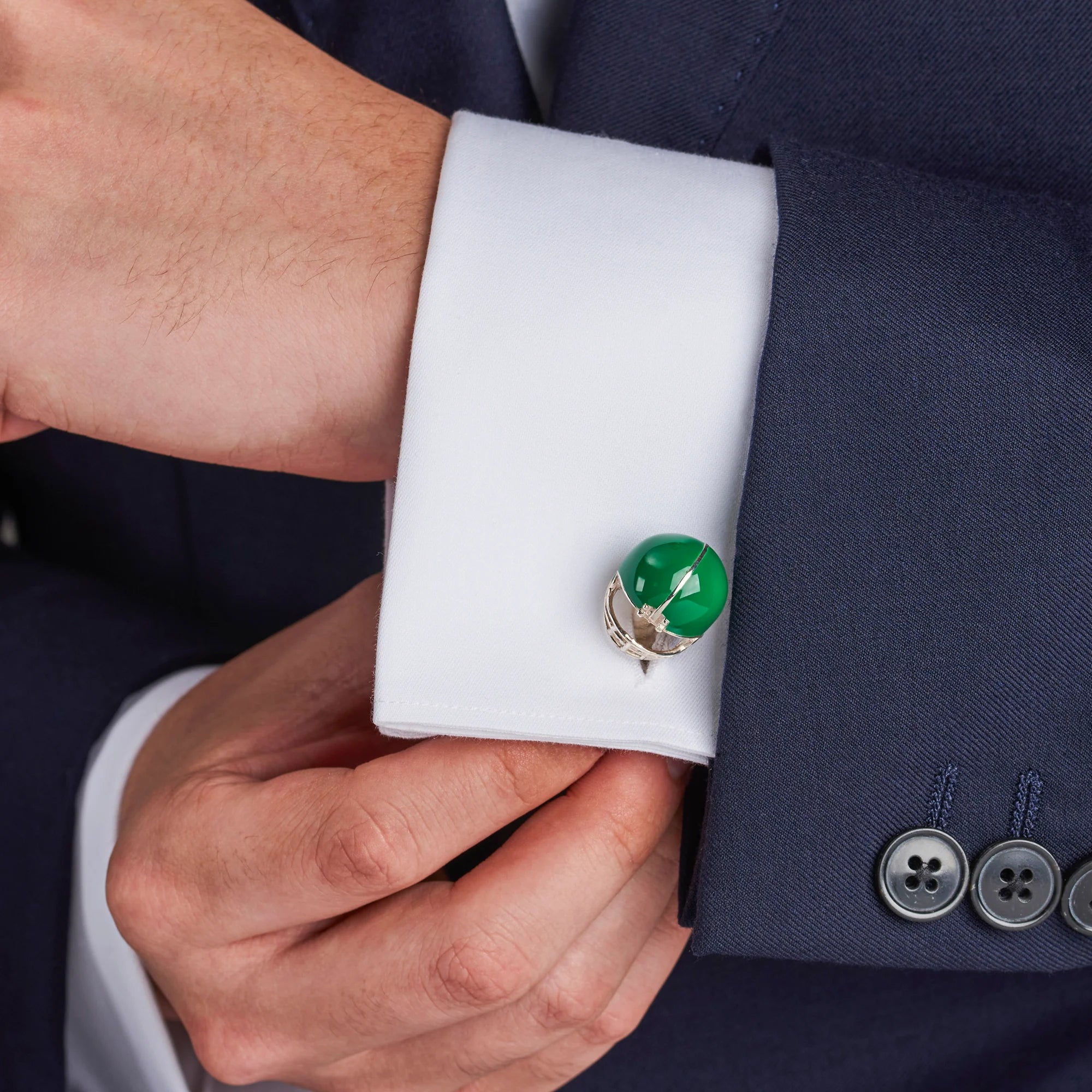 Enamel Football Helmet Cufflinks
