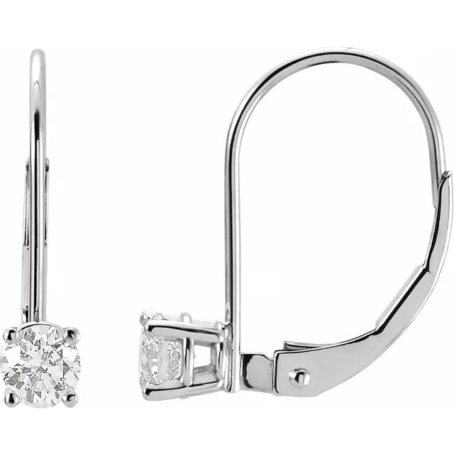 Dangle Solitaire Earrings
