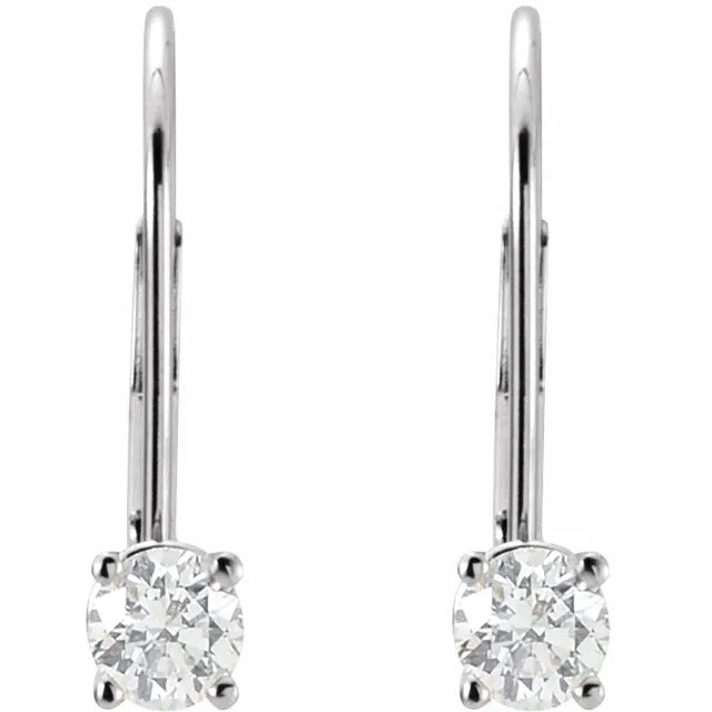 Dangle Solitaire Earrings