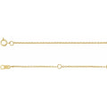 14K Yellow Gold 1mm Adj. Cable Bracelet