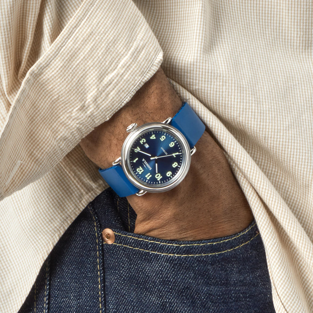 Detrola 3-Hand, Denim Blue Dial