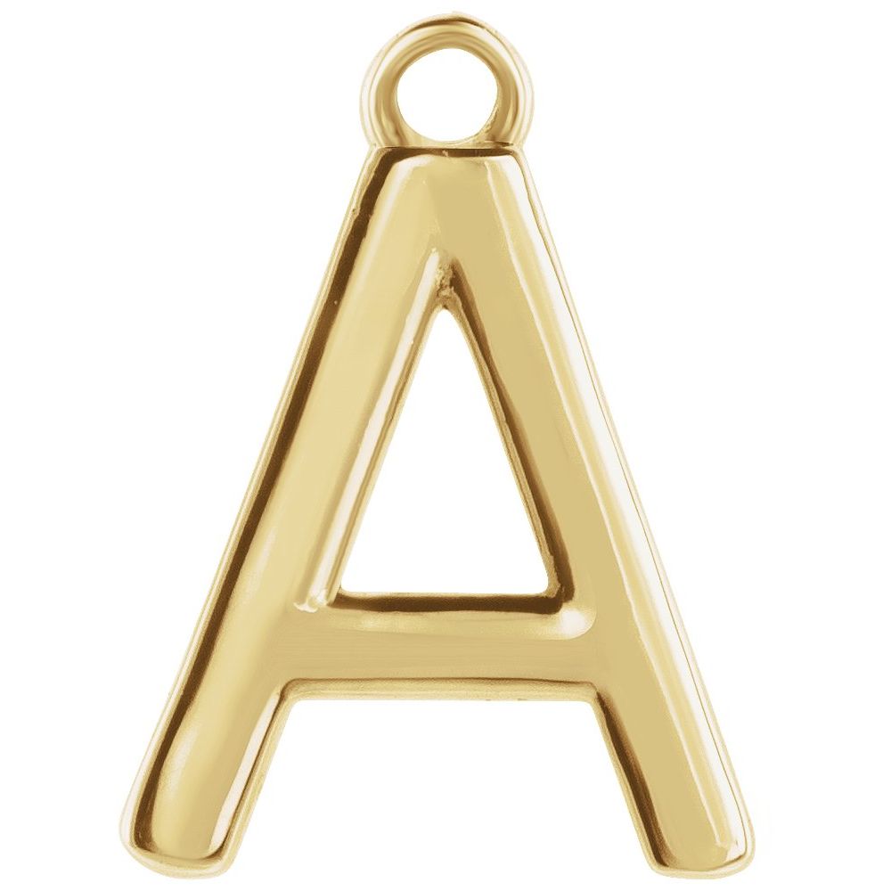 14 Karat Initial Trim With Loop