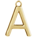 14 Karat Initial Trim With Loop