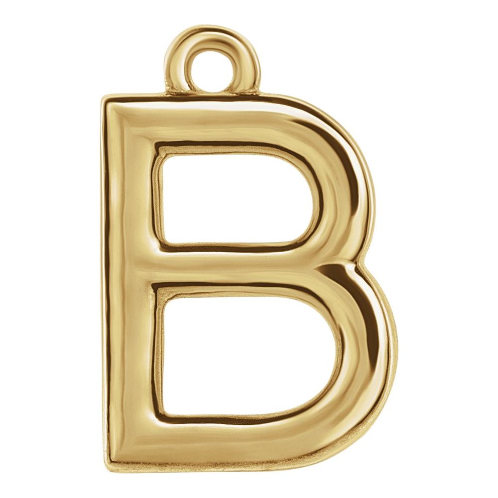 14 Karat Initial Trim With Loop