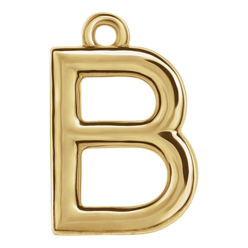 14 Karat Initial Trim With Loop