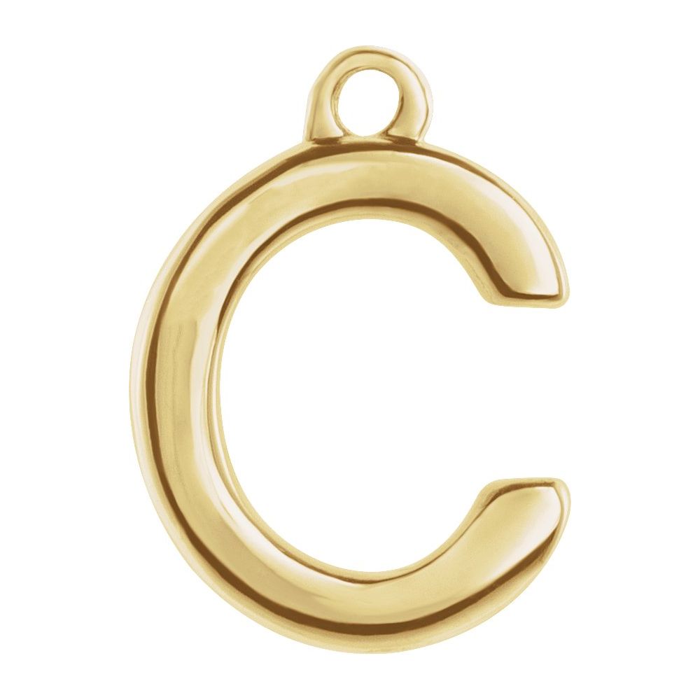 14 Karat Initial Trim With Loop