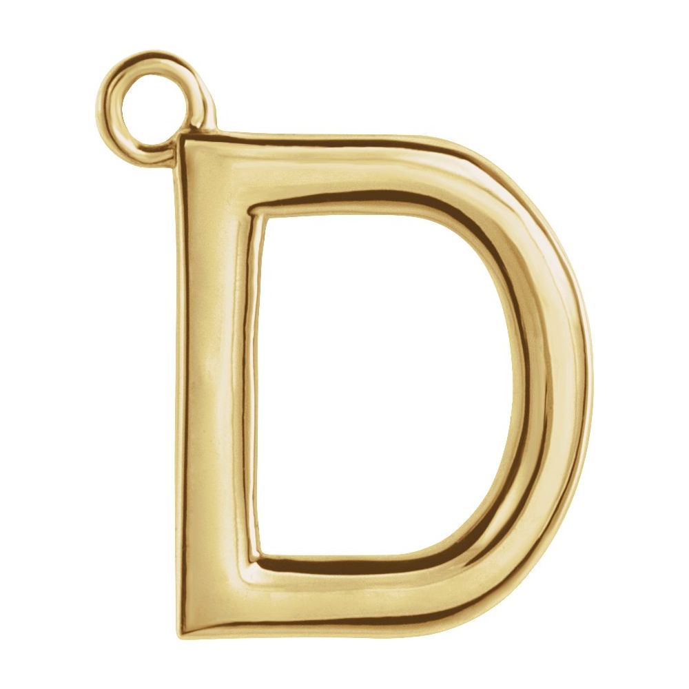 14 Karat Initial Trim With Loop