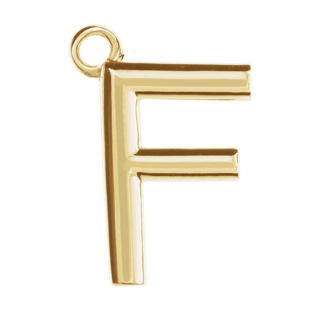 14 Karat Initial Trim With Loop