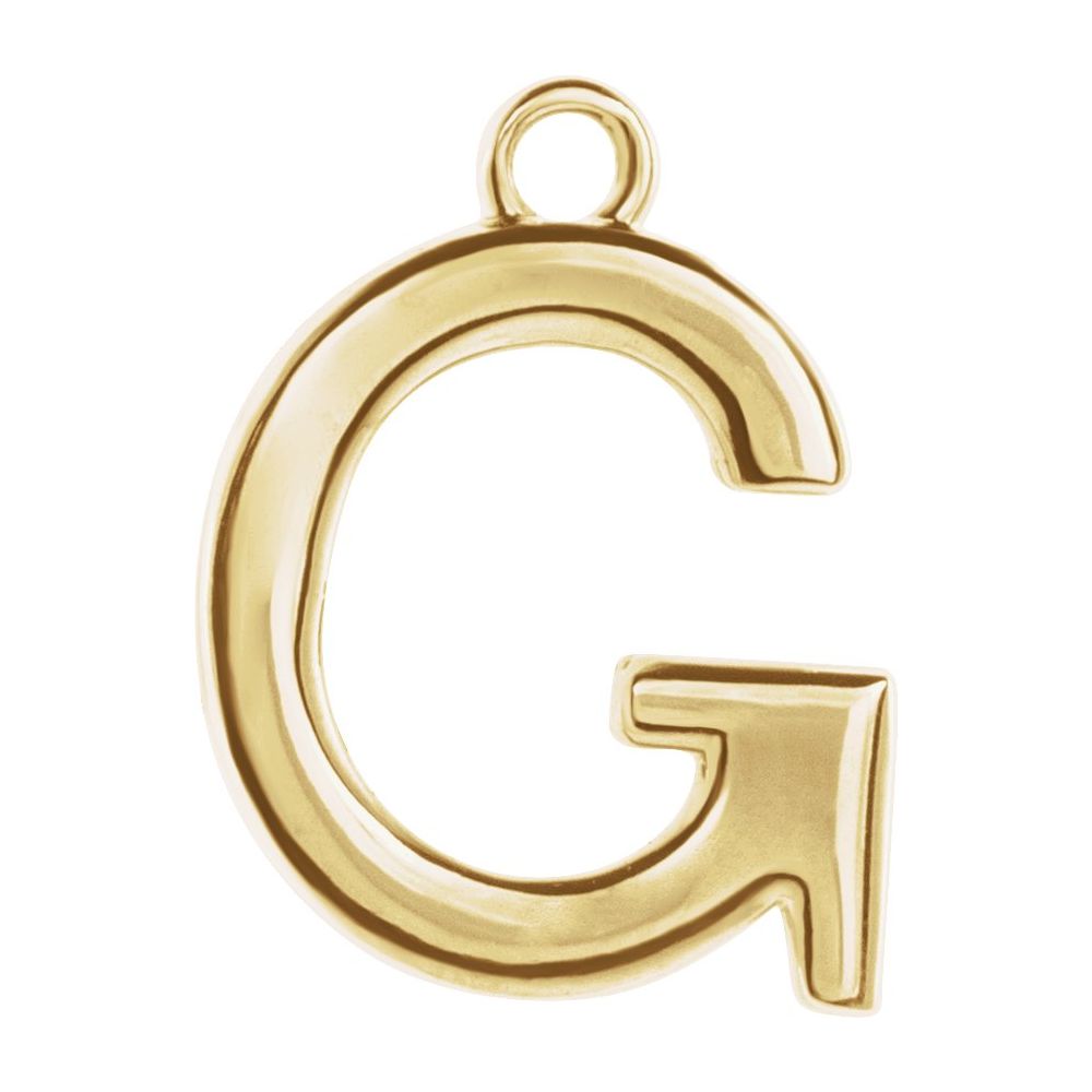 14 Karat Initial Trim With Loop
