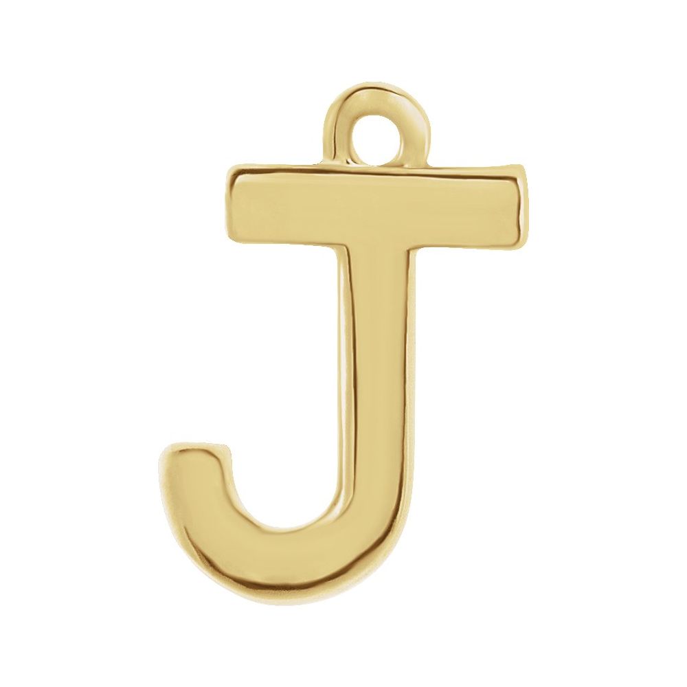 14 Karat Initial Trim With Loop