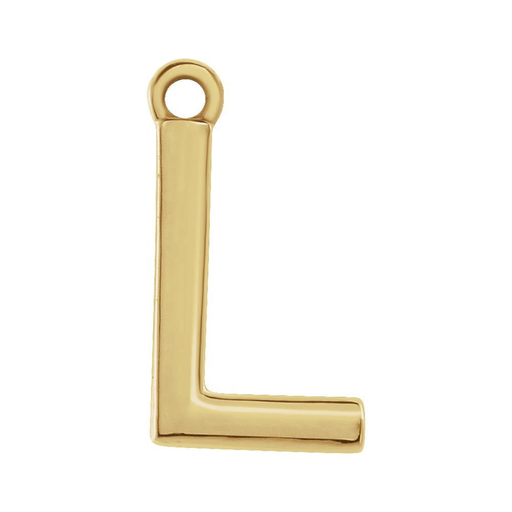 14 Karat Initial Trim With Loop