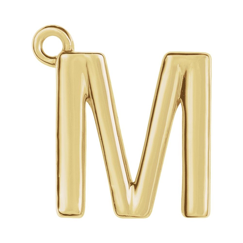 14 Karat Initial Trim With Loop