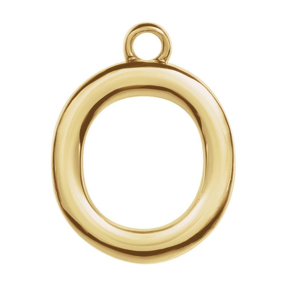 14 Karat Initial Trim With Loop