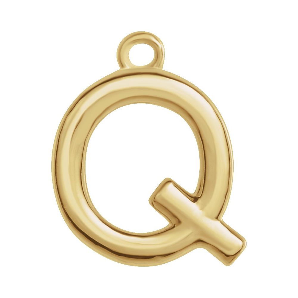 14 Karat Initial Trim With Loop