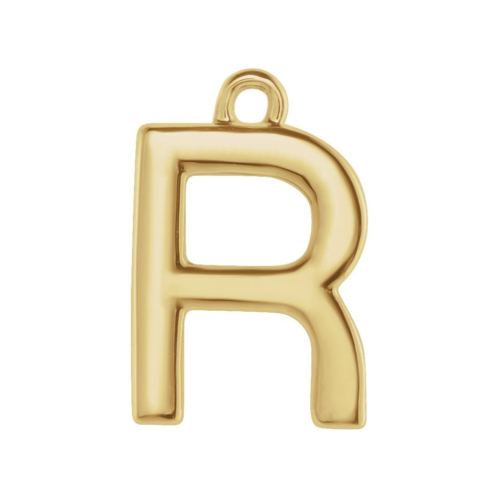 14 Karat Initial Trim With Loop