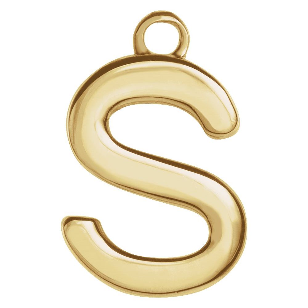 14 Karat Initial Trim With Loop