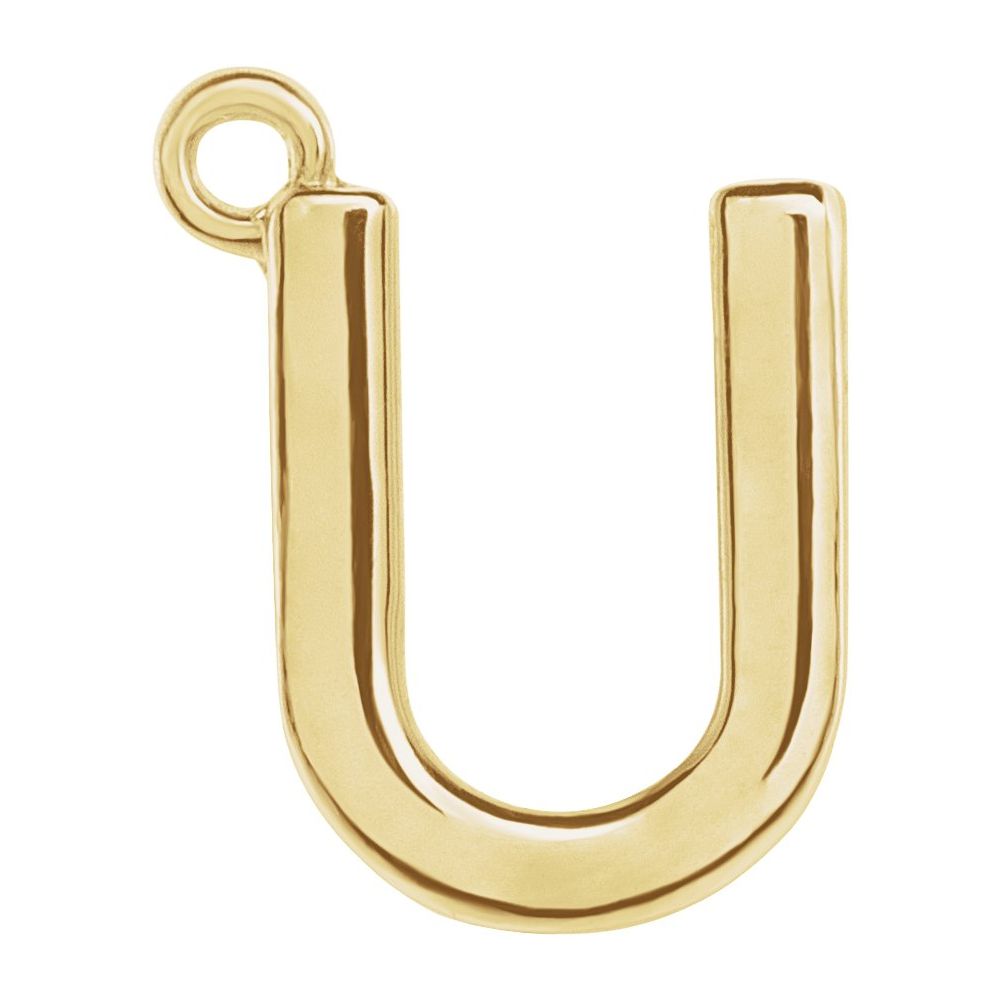 14 Karat Initial Trim With Loop