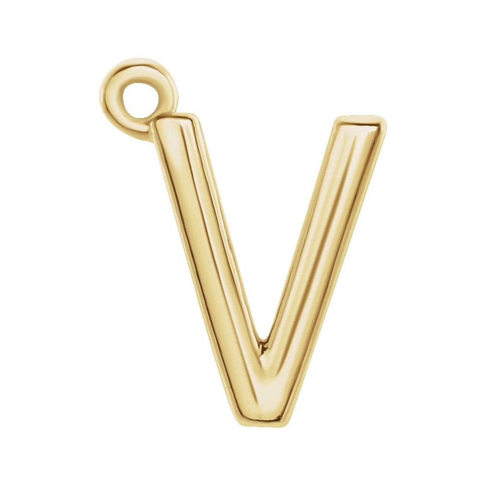 14 Karat Initial Trim With Loop