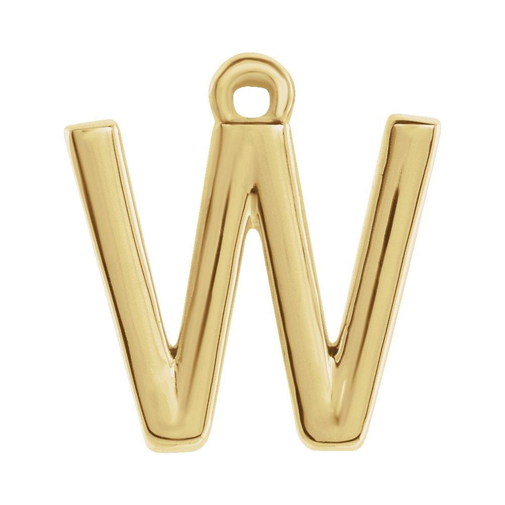 14 Karat Initial Trim With Loop