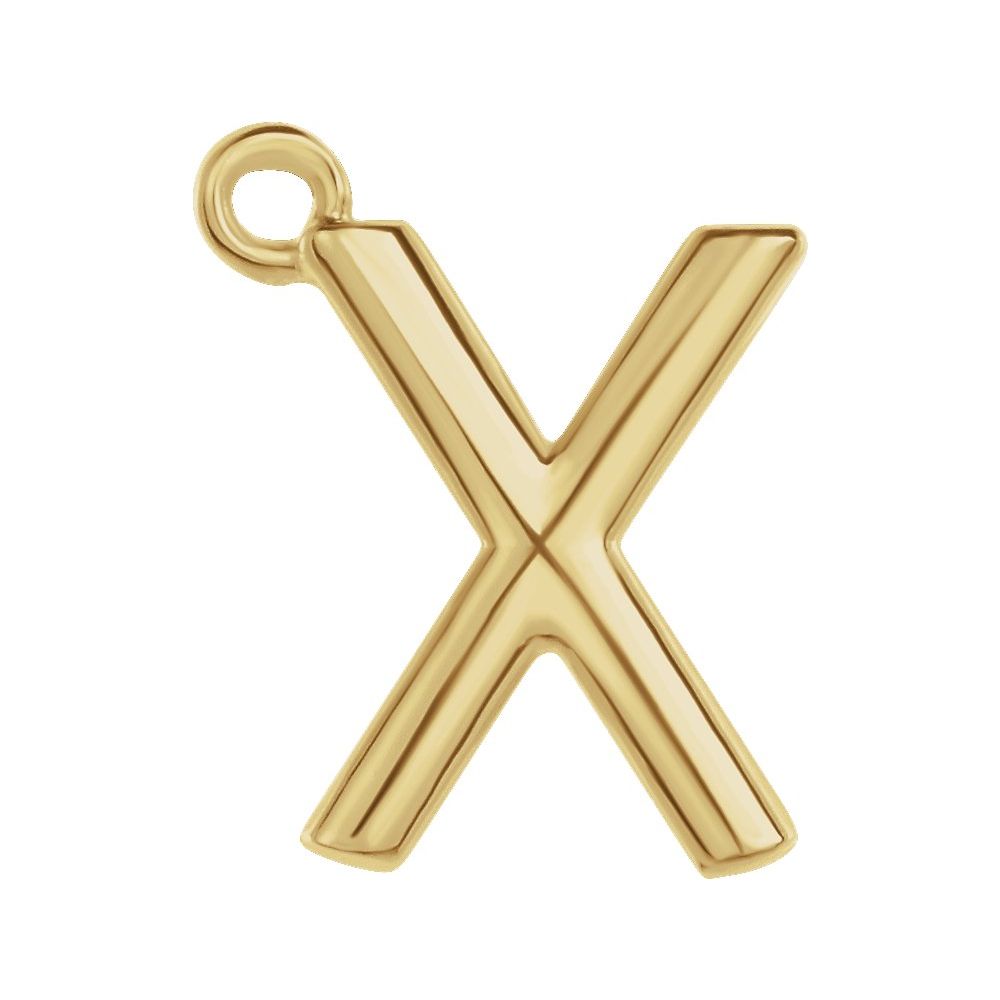 14 Karat Initial Trim With Loop