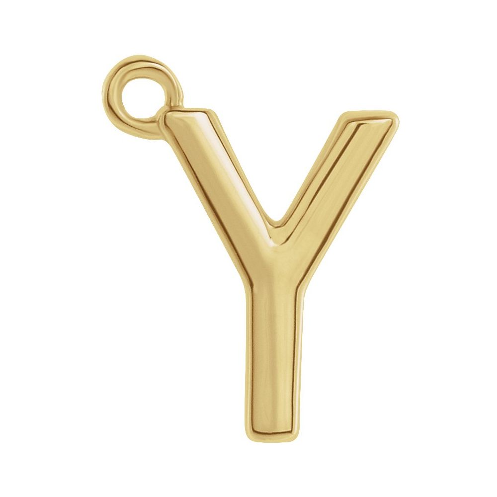 14 Karat Initial Trim With Loop