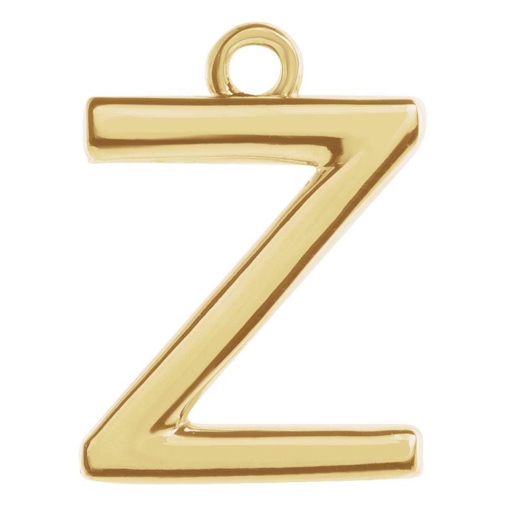 14 Karat Initial Trim With Loop