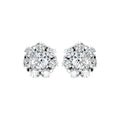 14 Karat Diamond Cluster Studs 16-.70