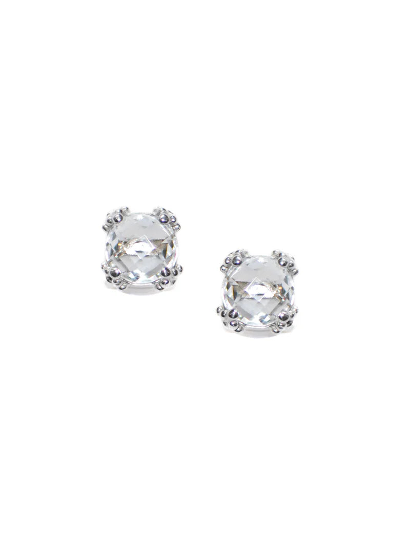 Silver Mini Dew Drop Cluster Studs