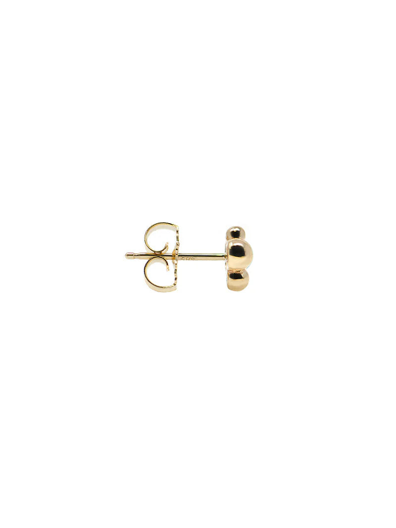 14 Karat Dew Drop Micro Bubbling Brook Studs