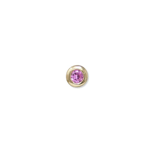 14 Karat Yellow Gold Cleo Gemstone Studs
