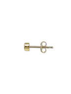 14 Karat Yellow Gold Cleo Gemstone Studs