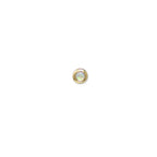 14 Karat Yellow Gold Cleo Gemstone Studs