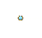 14 Karat Yellow Gold Cleo Gemstone Studs