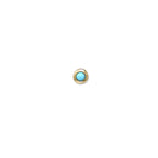 14 Karat Yellow Gold Cleo Gemstone Studs