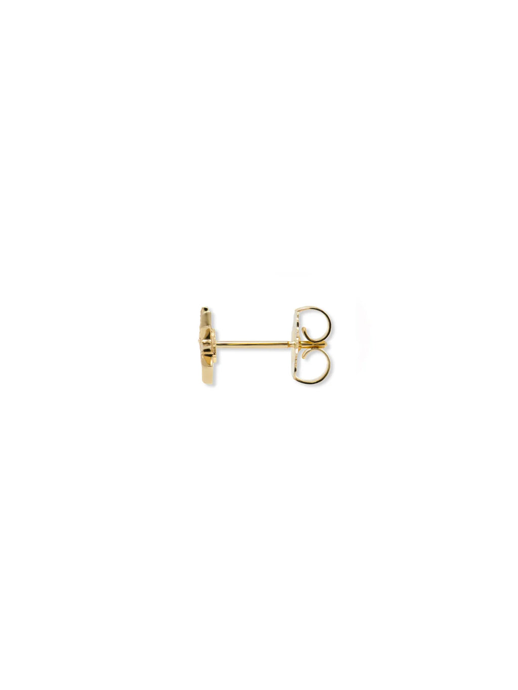 14 Karat Aztec Micro North Star Stud