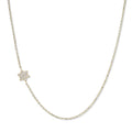 14Y Love Letter Pavé Star of David Necklace