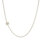 14Y Love Letter Pavé Star of David Necklace
