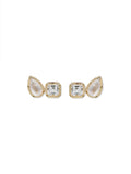 14Y Mélia Toi & Moi Emerald Studs