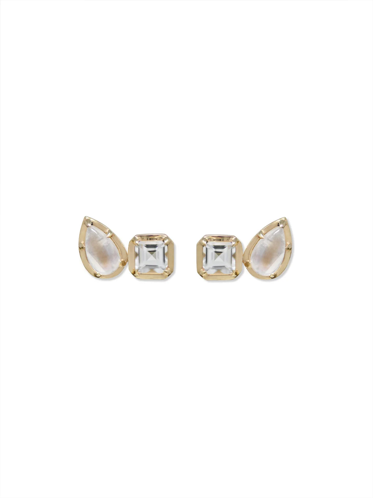 14Y Mélia Toi & Moi Emerald Studs