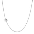 Silver Love Letter Star of David Necklace
