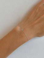 Silver Love Letter Star of David Bracelet