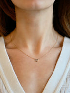 14 Karat Love Letter Pave Star of David Necklace
