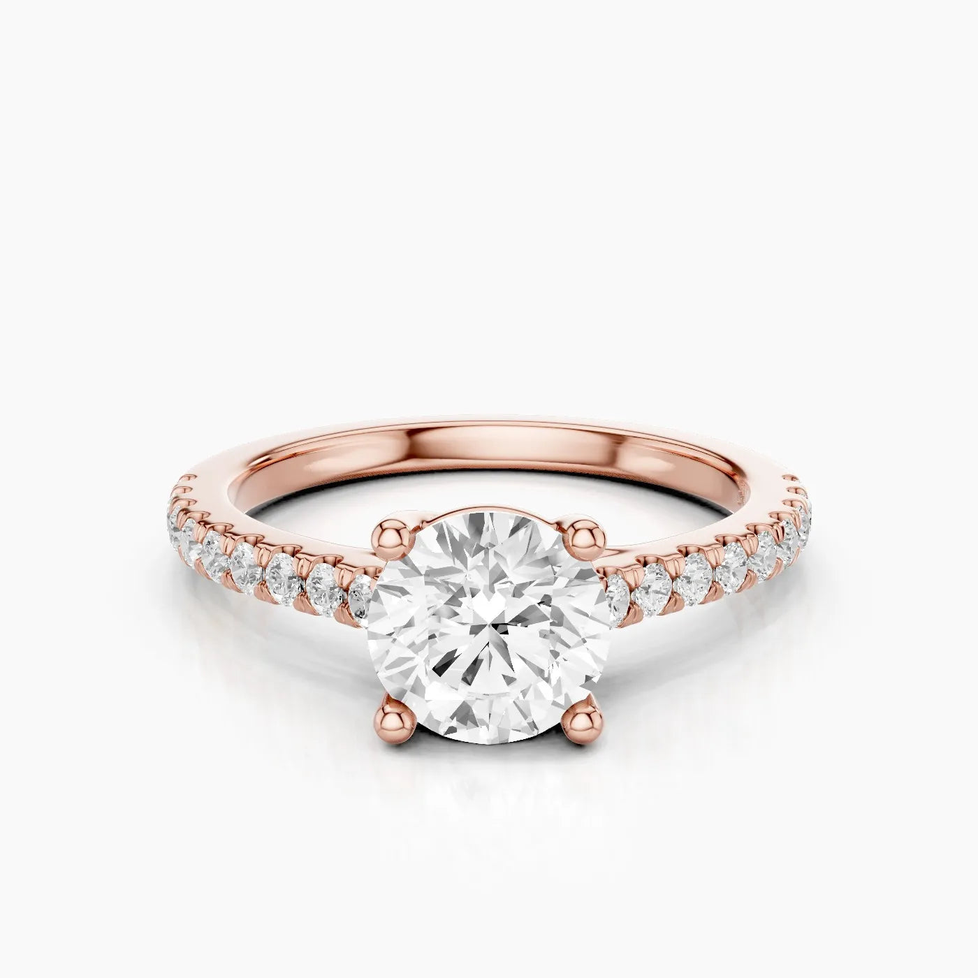 Elysia Anello di Fidanzamento Trellis Pavè Sublime con Diamanti Lab Grown