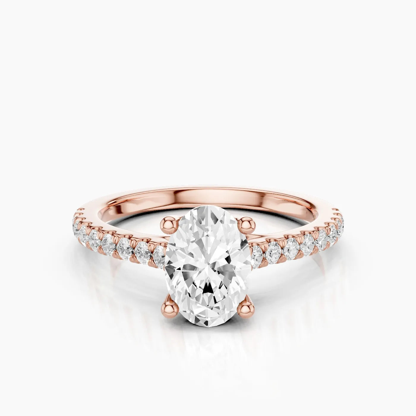 Elysia Anello di Fidanzamento Trellis Pavè Sublime con Diamanti Lab Grown