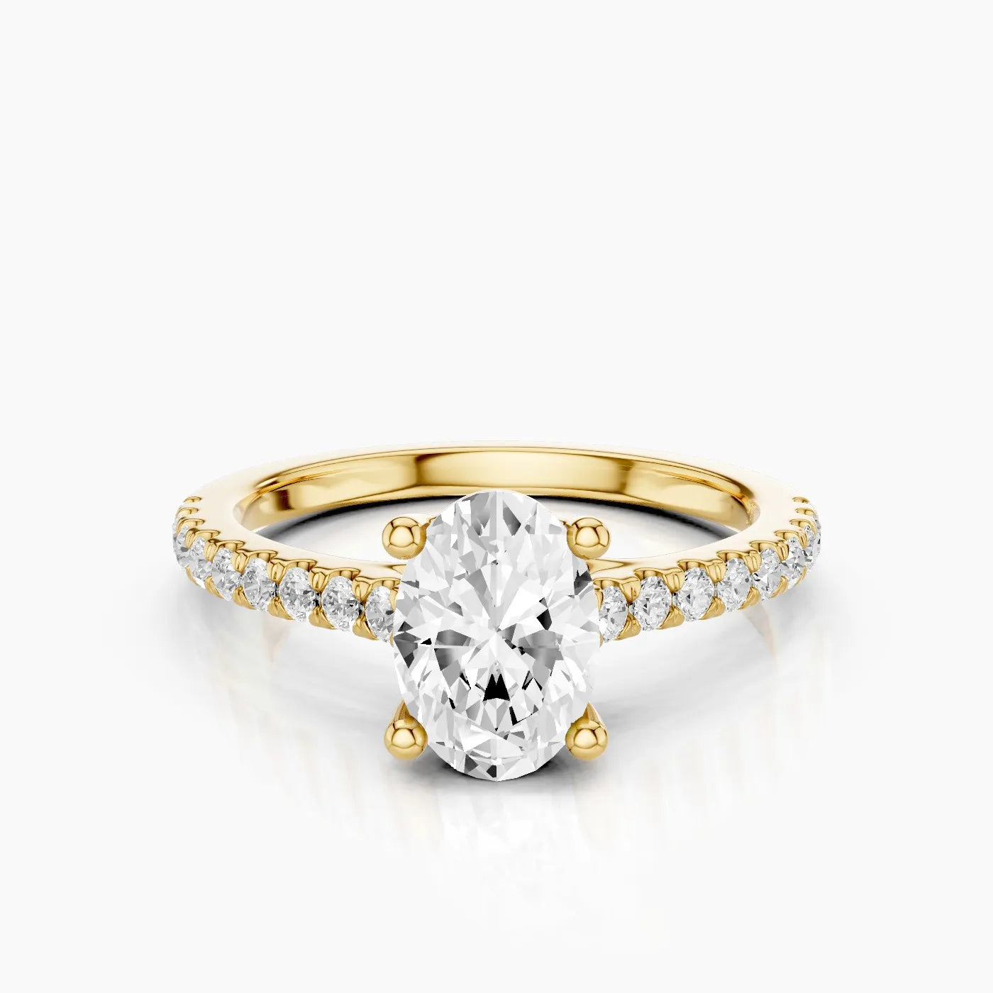 Elysia Anello di Fidanzamento Trellis Pavè Sublime con Diamanti Lab Grown
