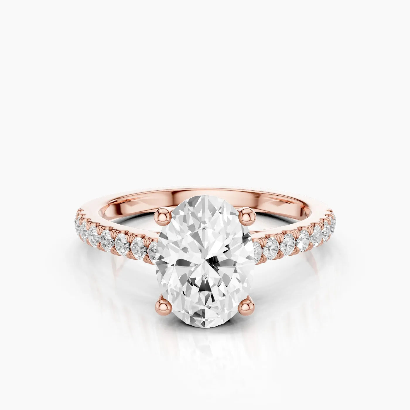 Elysia Anello di Fidanzamento Trellis Pavè Sublime con Diamanti Lab Grown