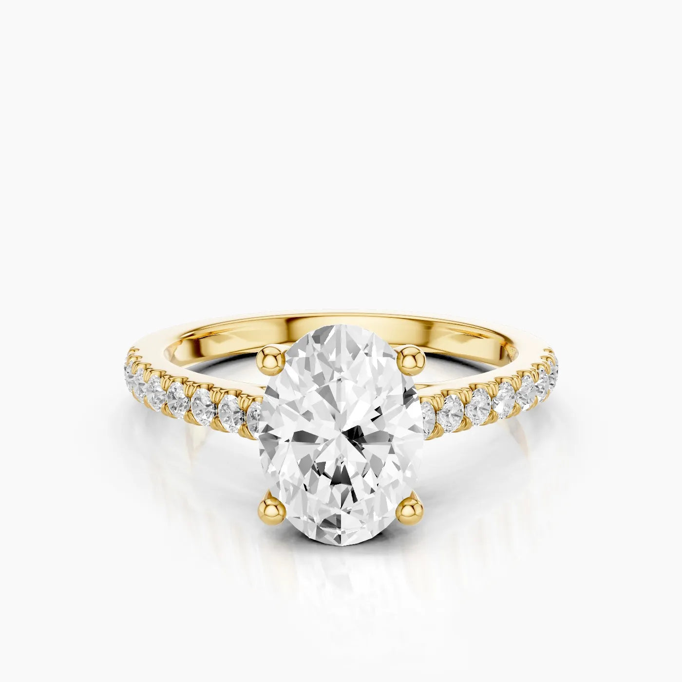 Elysia Anello di Fidanzamento Trellis Pavè Sublime con Diamanti Lab Grown