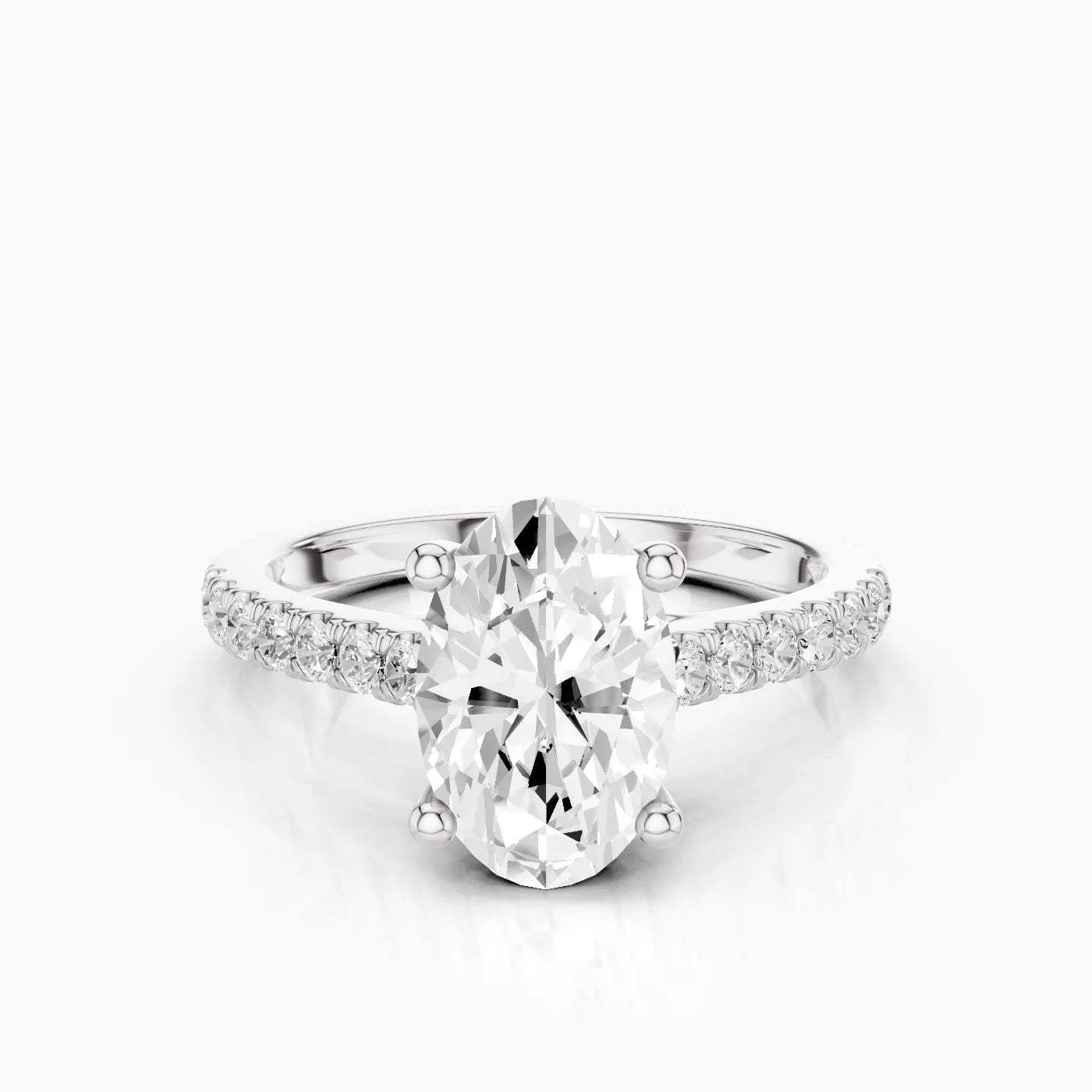 Elysia Anello di Fidanzamento Trellis Pavè Sublime con Diamanti Lab Grown