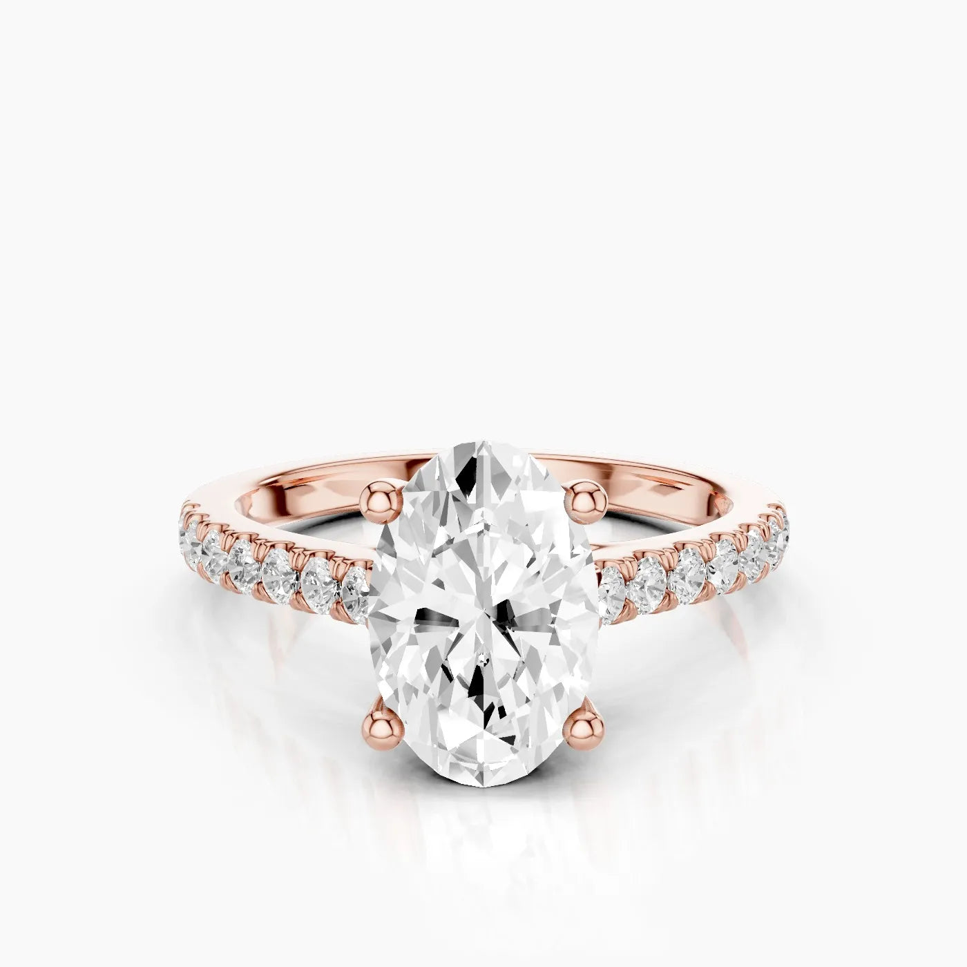 Elysia Anello di Fidanzamento Trellis Pavè Sublime con Diamanti Lab Grown